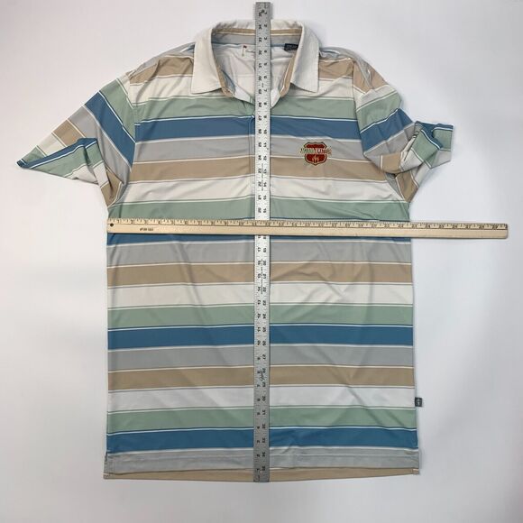 Southern Dunes Golf Club Polo Shirt Mens L Large Striped Saguaro Amateur Tourney - Picture 8 of 13